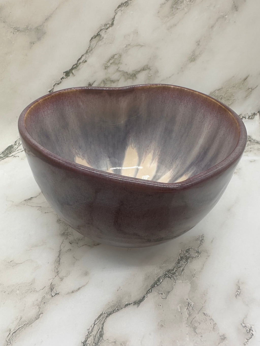 Purple heart rim bowl