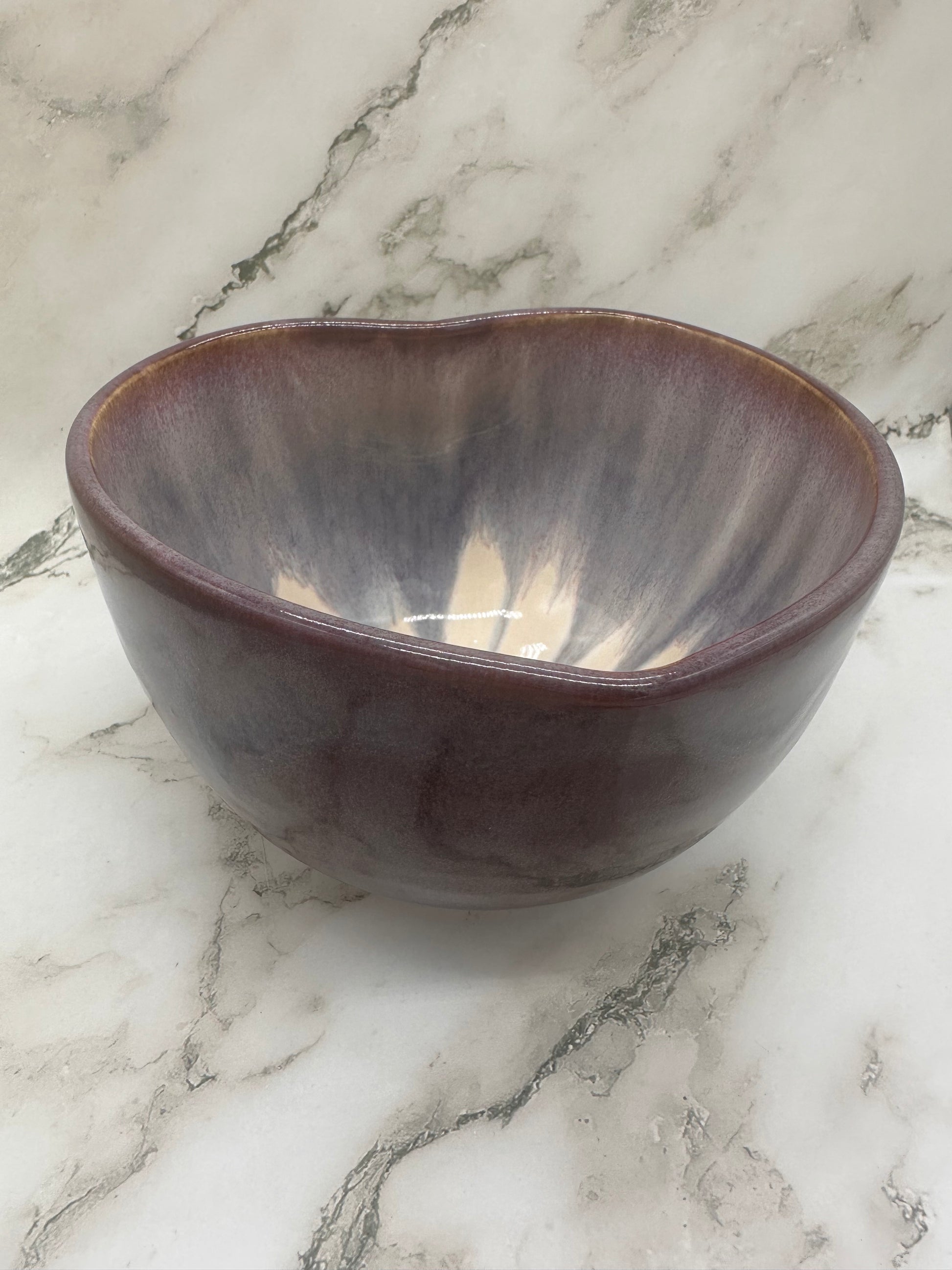 Purple heart rim bowl