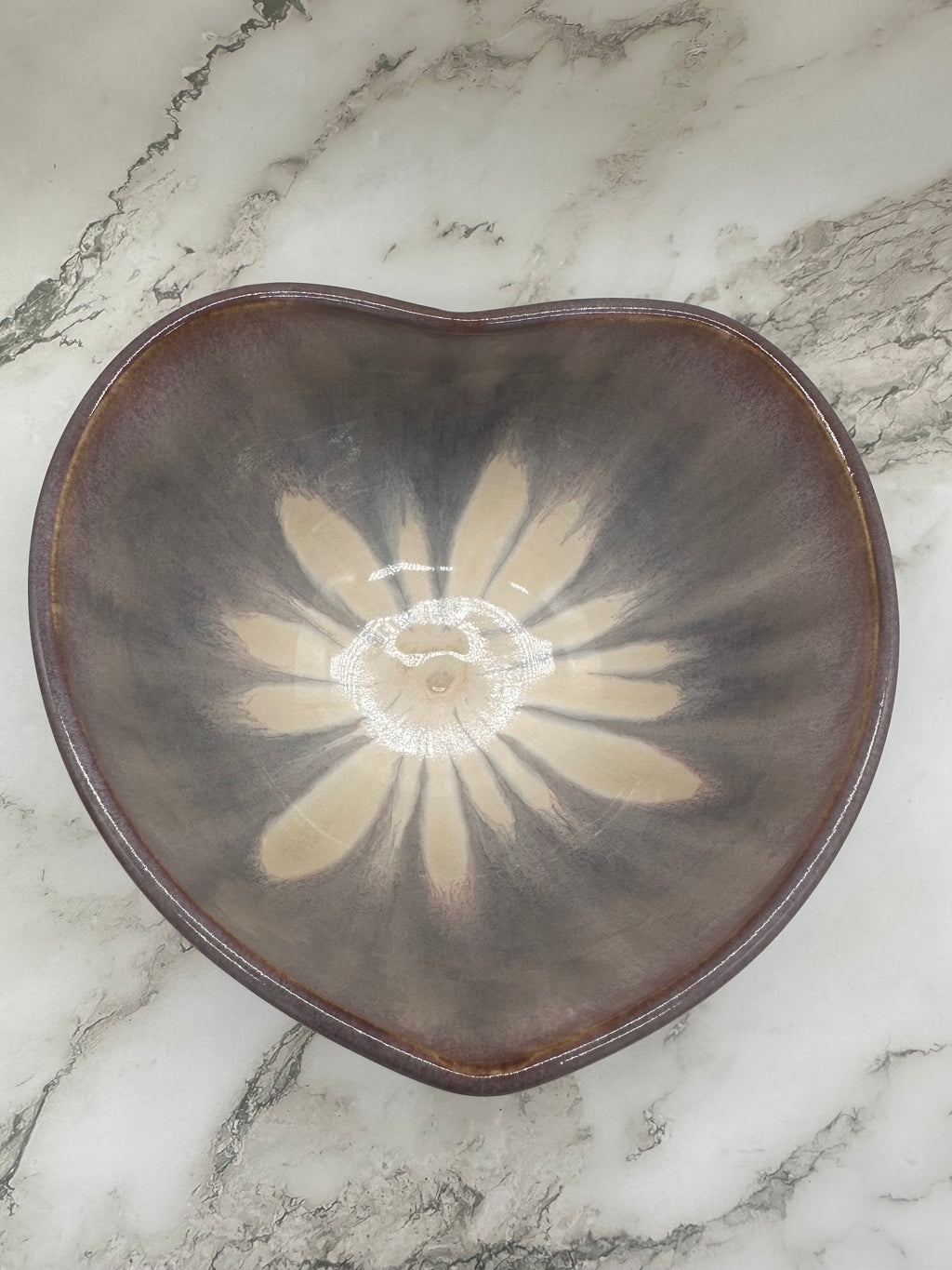 Purple heart rim bowl