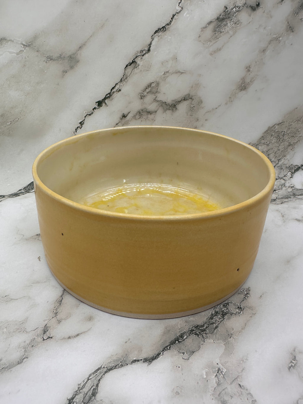 Large ‘bubble’ dog bowl (Yellow)