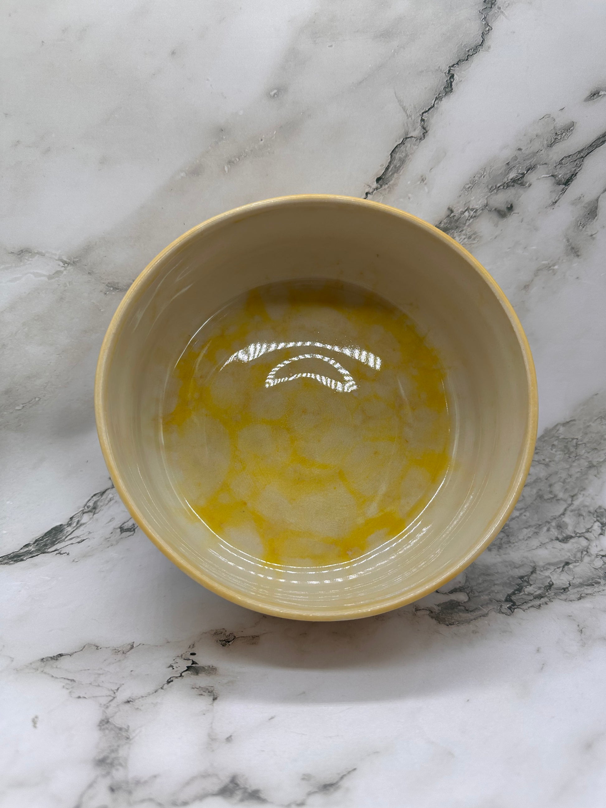Large ‘bubble’ dog bowl (Yellow)